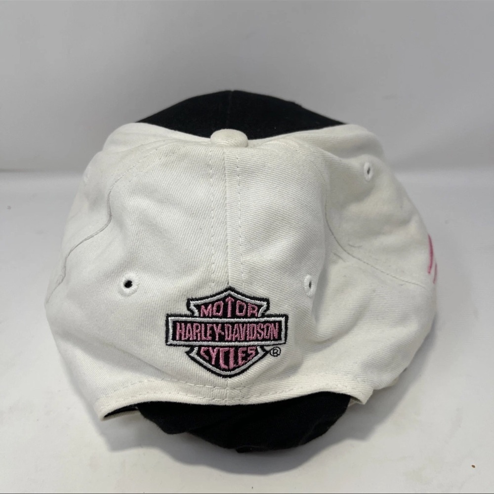 Harley Davidson Screaming Eagle Motorcycle Biker Hat Black Pink Breast Cancer - Picture 4 of 12